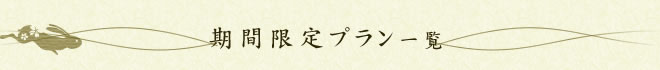 期間限定プラン一覧