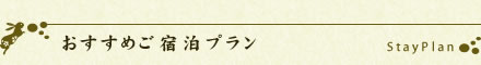 おすすめ宿泊プラン